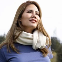 Vendor-unknown HURON Reversible 100% Organic Cotton Fleece - Jersey Scarf (Unisex)