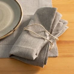 Vendor-unknown FLAXBURY 100% Organic Linen Napkins & Placemats (Plain)
