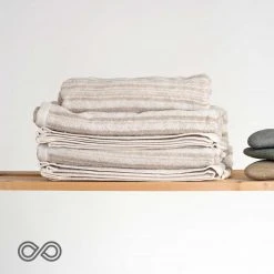 Organic Linen Waterfall Towels