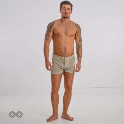 Vendor-unknown LISZT Elastic-free 100% Organic Linen Boxers Knit (OC Thread) Men