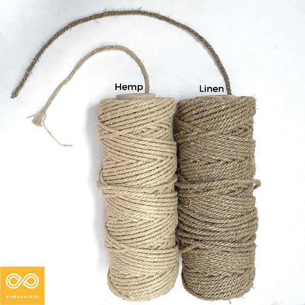 Ropes LR6A 6mm Flax Linen Rope - 1kg Roll | Premium DIY Rope for Crafting & Decor 2 Ropes LR6A 6mm Flax Linen Rope (1kg Roll)