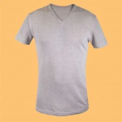 Vendor-unknown Men LUDWIG 100% Organic French Linen V-neck T-Shirt