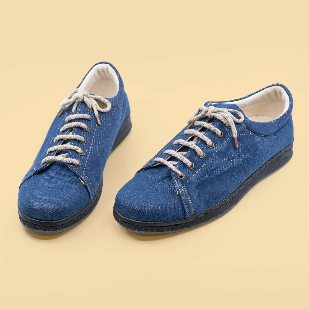 MANITOBA Men's Organic Cotton Denim Sneakers - Eco-Friendly Casual Footwear 1 Shoes MANITOBA Organic Cotton Denim Sneakers (Men's Sizes) Footwear
