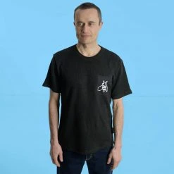 Vendor-unknown MANLEY BEACH 100% Hemp T-Shirt (Choice Of 4 Designs Printed On Pocket) Printed Tees & More