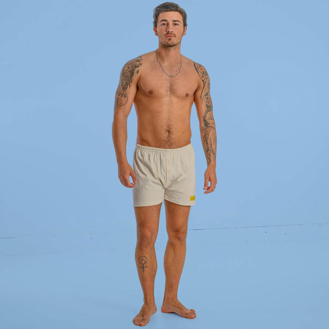 MOBY 100% Organic Prima Cotton Boxer Shorts for Men - Gusset Crotch, Nut Button, OC Thread | Comfortable & Breathable Underwear 7 MOBY 100% Organic Prima Cotton Boxer Shorts (Gusset Crotch, Nut Button, OC Thread)