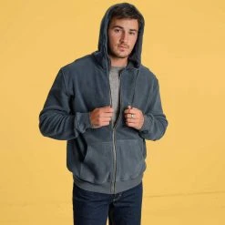 Vendor-unknown MONT TREMBLANT 100% Organic Cotton Fleece Hooded Zippered Sweatshirt (Unisex) Warmwear & Outerwear