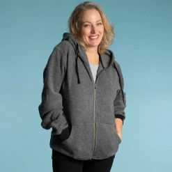 Vendor-unknown MONT TREMBLANT 100% Organic Cotton Fleece Hooded Zippered Sweatshirt (Unisex) Warmwear & Outerwear