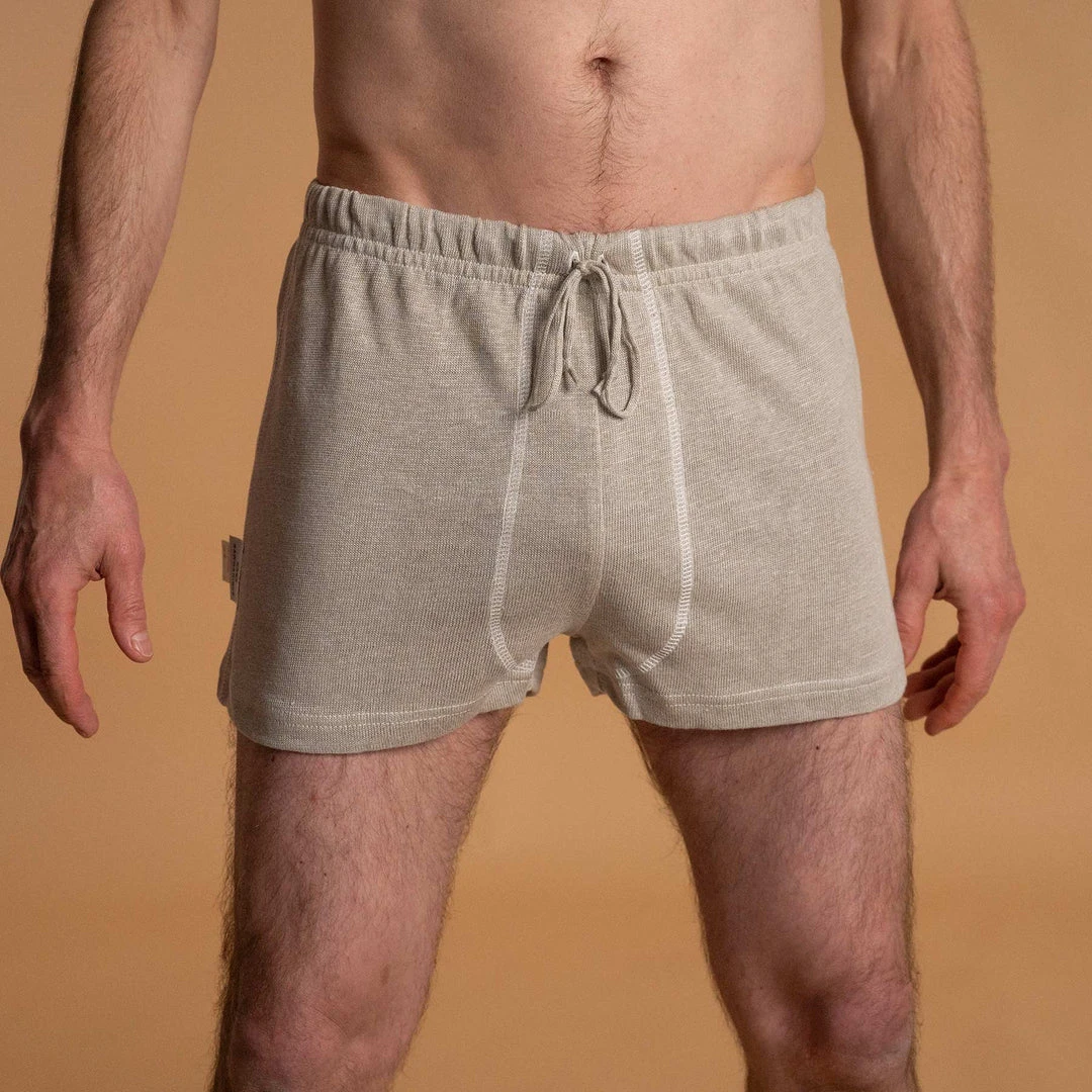 MOZART 100% Organic Linen Knit Boxers for Men - Breathable & Comfortable Underwear 1 Vendor-unknown MOZART 100% Organic Linen Knit Boxers (OC Thread)