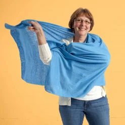 Mt RAINIER 100% Organic Hemp Knit Shawl Wrap Scarf - Lightweight & Silky (28" X 77") for Women 18 Vendor-unknown Mt RAINIER 100% Organic Hemp Knit Shawl / Wrap / Scarf (28