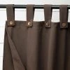 Vendor-unknown Blackout Tabbed BELMONT 100% Organic Cotton Curtains (2-Layer) (Brown/Brown)