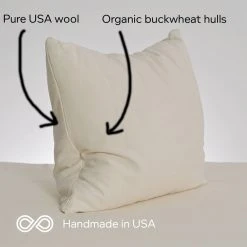 Vendor-unknown OUTER BANKS Reversible Organic Buckwheat - Wool Combo Bed Pillow (Made In USA) BedBath