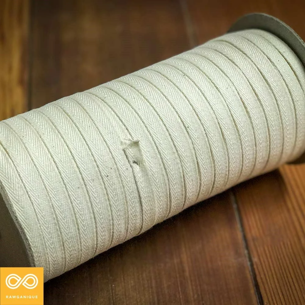 9/16" (15mm) 100% Organic Cotton Edging Tape Ribbon Roll - Eco-Friendly DIY Drawstrings 1 Vendor-unknown 9/16" (15mm) 100% Organic Cotton Edging Tape - Ribbons (By The Roll) Edging Tape Ribbon Drawstrings