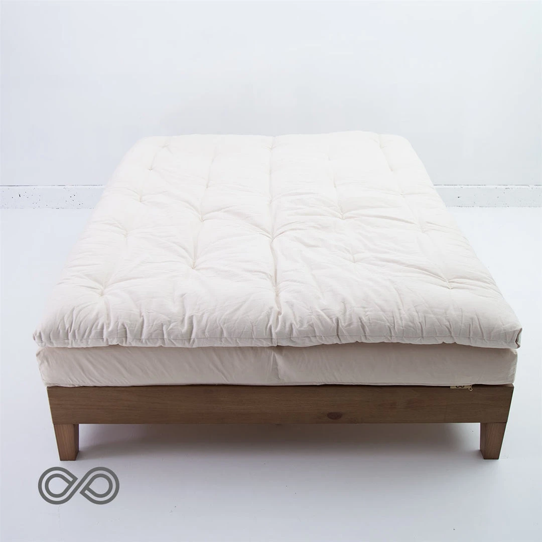 LOUISIANA Organic Cotton Mattress Topper - Handmade in USA | Eco-Friendly & Hypoallergenic 3 Vendor-unknown LOUISIANA Organic Cotton Topper (Handmade In USA)