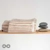 Towels 100% Organic Cotton Waterfall Towel (Colorgrown Brown/Natural) BedBath