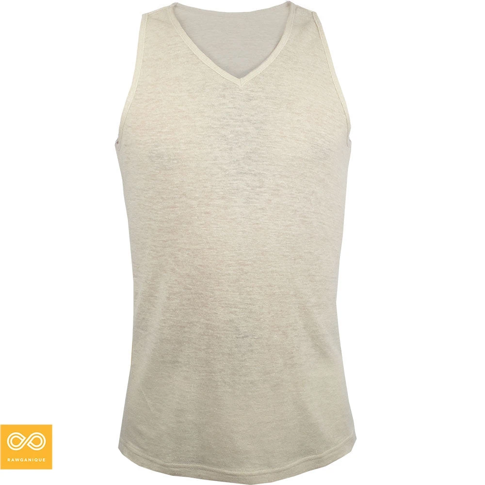 AUCKLAND 100% Organic Hemp V-Neck Tank Top - Unisex Eco-Friendly Summer Top 4 Vendor-unknown AUCKLAND 100% Organic Hemp V-Neck Tank Top (Unisex) Tops