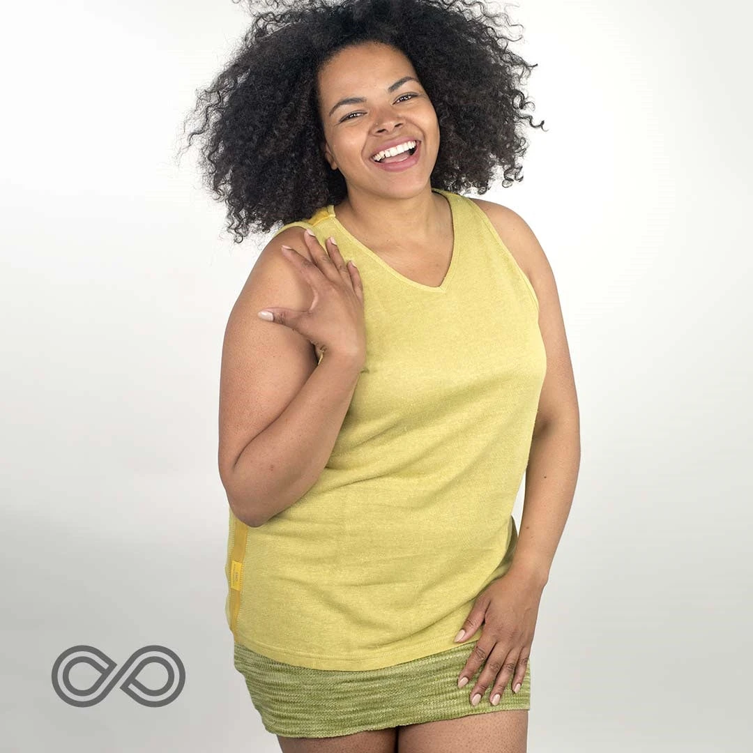 AUCKLAND 100% Organic Hemp V-Neck Tank Top - Unisex Eco-Friendly Summer Top 3 Vendor-unknown AUCKLAND 100% Organic Hemp V-Neck Tank Top (Unisex) Tops