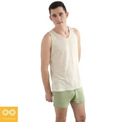 AUCKLAND 100% Organic Hemp V-Neck Tank Top - Unisex Eco-Friendly Summer Top 13 Vendor-unknown AUCKLAND 100% Organic Hemp V-Neck Tank Top (Unisex) Tops