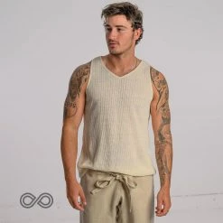 BRISBANE 100% Hemp Ribbed Tank Top - Unisex Hemp Shirt for Men & Women | Eco-Friendly & Breathable 16 Vendor-unknown BRISBANE 100% Hemp Ribbed Tank Top (Unisex) Tops