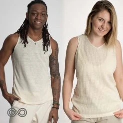 BRISBANE 100% Hemp Ribbed Tank Top - Unisex Hemp Shirt for Men & Women | Eco-Friendly & Breathable 21 Vendor-unknown BRISBANE 100% Hemp Ribbed Tank Top (Unisex) Tops