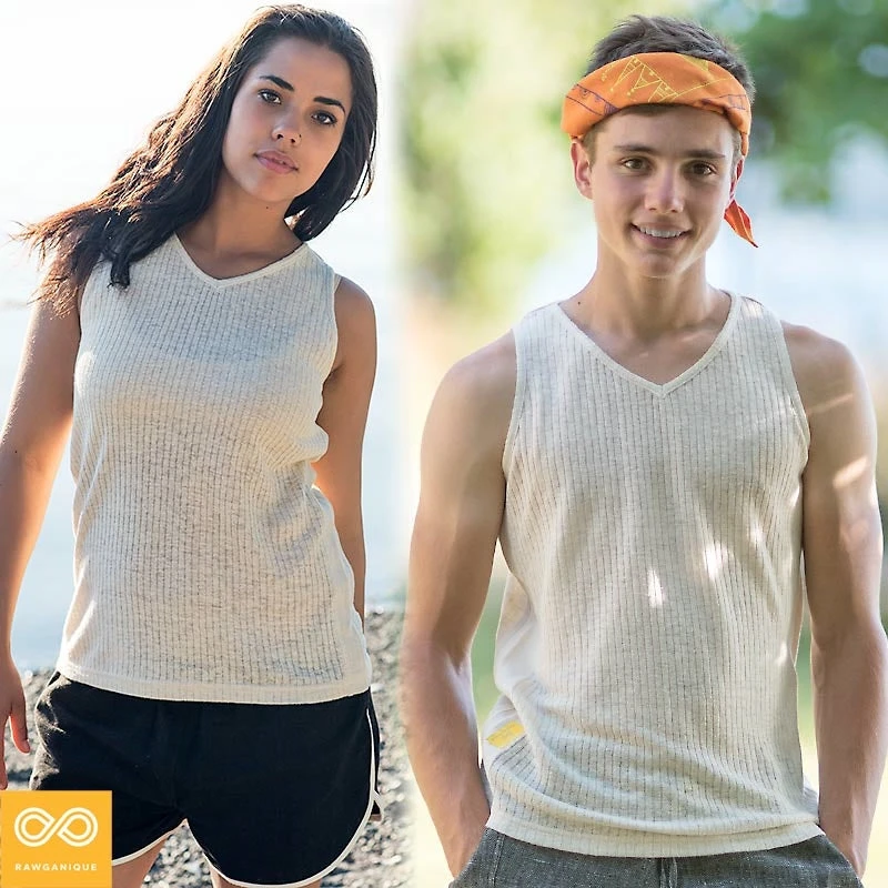 BRISBANE 100% Hemp Ribbed Tank Top - Unisex Hemp Shirt for Men & Women | Eco-Friendly & Breathable 2 Vendor-unknown BRISBANE 100% Hemp Ribbed Tank Top (Unisex) Tops