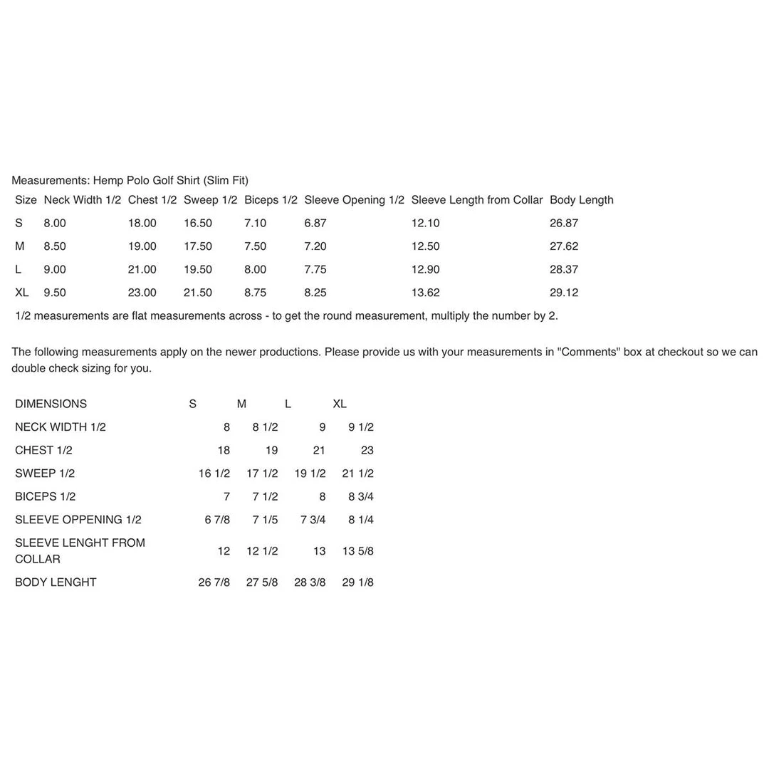 Pebble Beach Slim Fit Hemp Golf Polo Shirt for Men - 20% Off Clearance Sale 7 Vendor-unknown Pebble Beach 100% Hemp Golf Polo Shirt (Slim Fit) (Discontinued, 20% Off) Clearance