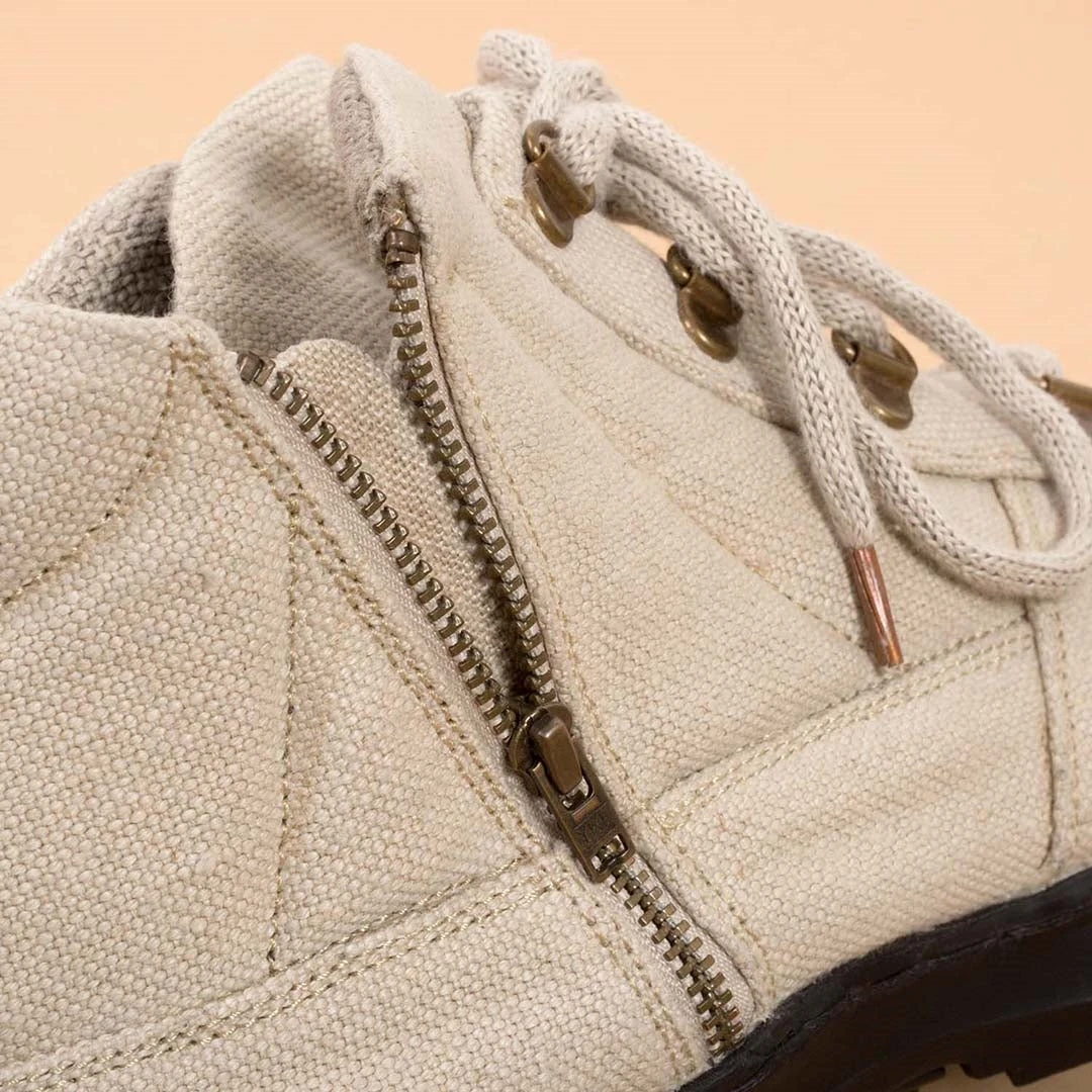 Vendor-unknown BOULDER Handmade Hemp Hiking Boots for Men - Durable & Eco-Friendly Footwear 6 Vendor-unknown BOULDER Handmade Hemp Hiking Boots (Men's Sizes) Footwear