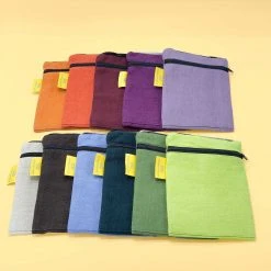 Vendor-unknown PHUKET 100% Organic Hemp Phone & Passport Pouch Bag With Shoulder Straps (Plastic-free)