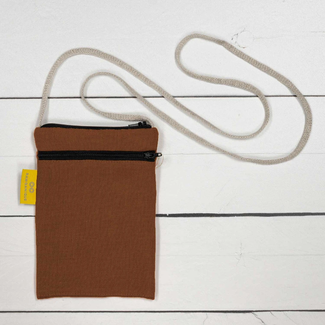 PHUKET 100% Organic Hemp Phone & Passport Pouch Bag with Shoulder Straps - Eco-Friendly & Plastic-Free 12 Vendor-unknown PHUKET 100% Organic Hemp Phone & Passport Pouch Bag With Shoulder Straps (Plastic-free)