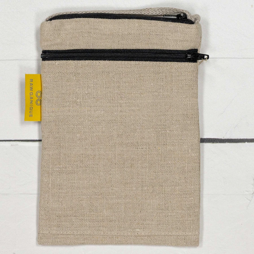 PHUKET 100% Organic Hemp Phone & Passport Pouch Bag with Shoulder Straps - Eco-Friendly & Plastic-Free 5 Vendor-unknown PHUKET 100% Organic Hemp Phone & Passport Pouch Bag With Shoulder Straps (Plastic-free)