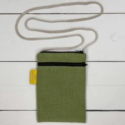 PHUKET 100% Organic Hemp Phone & Passport Pouch Bag with Shoulder Straps - Eco-Friendly & Plastic-Free 25 Vendor-unknown PHUKET 100% Organic Hemp Phone & Passport Pouch Bag With Shoulder Straps (Plastic-free)