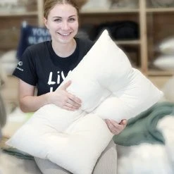 Vendor-unknown RODANTHE Organic Shredded Natural Rubber Latex Contour Bed Pillow (Made In USA) BedBath