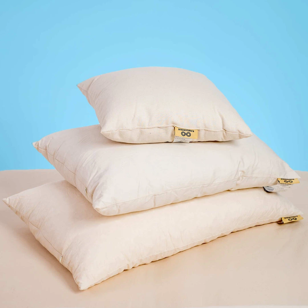 100% Organic Cotton Pillows by BedBath Specialty - Travel, Sofa, Bolster (Made in USA) 1 Vendor-unknown BedBath Specialty 100% Organic Pillows (Travel, Sofa, Bolster) (Made In USA)