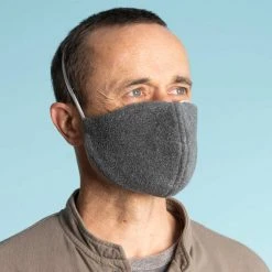 Vendor-unknown PURCELL 2-Layer Organic Cotton Fleece & Jersey Face Mask Mouth Mask (One Elastic)