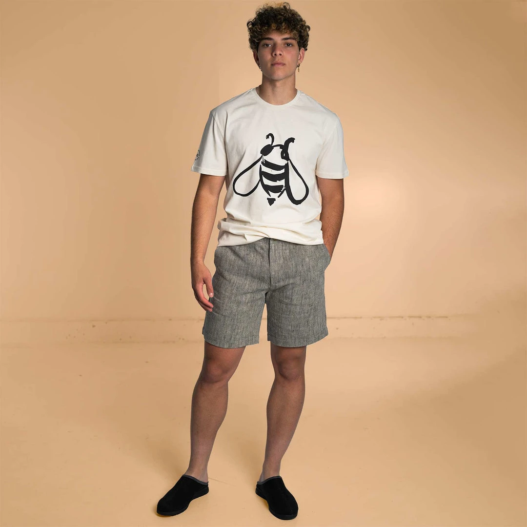 PUREVALLEY 100% Organic Prima Cotton T-Shirt - Bee Print Unisex Tee for Men & Women 8 T-Shirts PUREVALLEY 100% Organic Prima Cotton T-Shirt (Unisex)- Bee Women