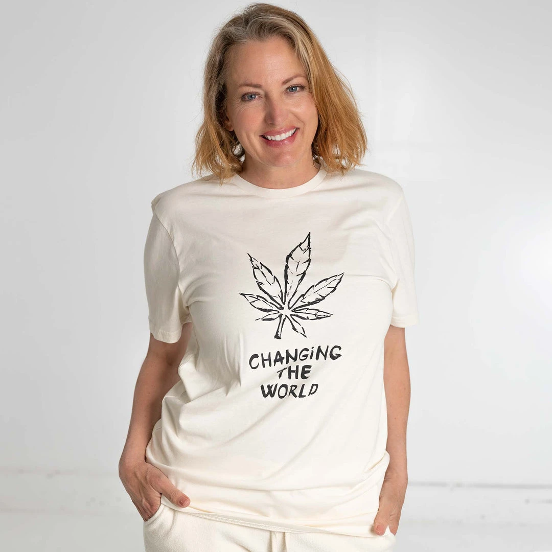 PUREVALLEY 100% Organic Prima Cotton Unisex T-Shirt - Eco-Friendly & Comfortable 2 T-Shirts PUREVALLEY 100% Organic Prima Cotton T-Shirt (Unisex) - Changing The World