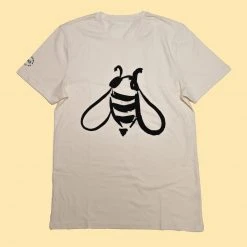 PUREVALLEY 100% Organic Prima Cotton T-Shirt - Bee Print Unisex Tee for Men & Women 12 T-Shirts PUREVALLEY 100% Organic Prima Cotton T-Shirt (Unisex)- Bee Women