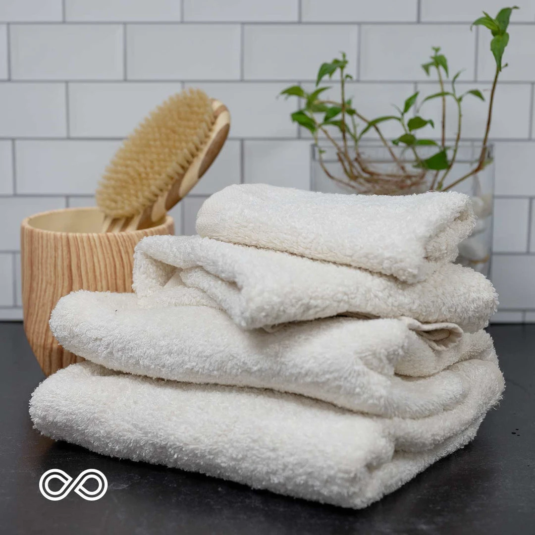 PUREVILLE Organic Hemp Terry Towels - 100% Hemp Terry Loops, 100% OC Backing | Eco-Friendly Bath & Kitchen Towels 4 PUREVILLE Organic Hemp Terry Towels (100% Hemp Terry Loops, 100% OC Backing)