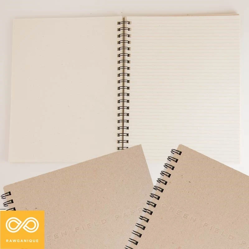 Uniquely Rawganique Hemp Journal - Eco-Friendly Hemp Paper for DIY Projects & Collections 4 Vendor-unknown Hemp Journal Hemp Paper