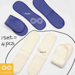 Vendor-unknown Organic Cotton Long Menstrual Liners (4 Pcs)