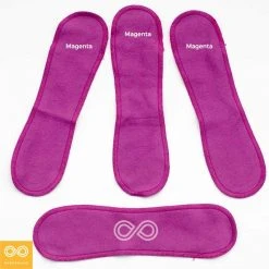 Vendor-unknown Feminine Hygiene Organic Cotton Washable Maxi Menstrual Liner Inserts (4 Pcs)