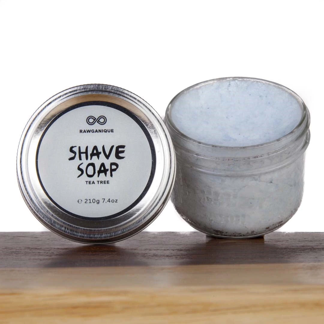 Organic Shave Soap 210ml in Glass Jar - Premium BedBath & Bodycare Essential 2 Vendor-unknown Organic Shave Soap 210ml Glass Jar BedBath