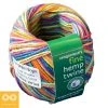 Twines 12-Strand Unwaxed Dyed Rainbow Hemp Twine