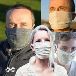 SCHOENBERG 100% Hemp Elastic-Free Face Mask | Eco-Friendly & Breathable Face Covering 26 Vendor-unknown Face Coverings SCHOENBERG 100% Hemp Face Mask Mouth Mask (Elastic-free)