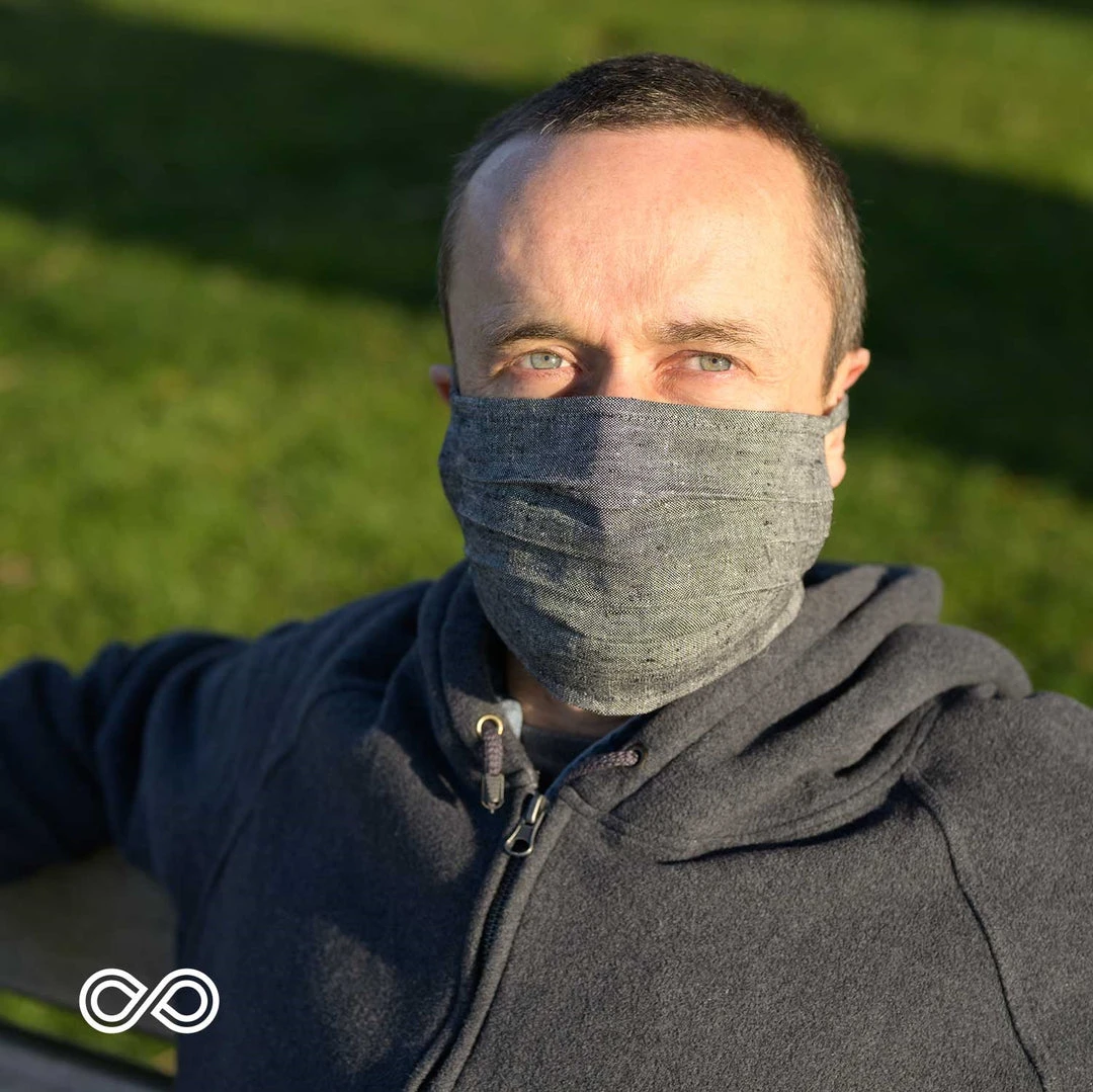 SCHOENBERG 100% Hemp Elastic-Free Face Mask | Eco-Friendly & Breathable Face Covering 10 Vendor-unknown Face Coverings SCHOENBERG 100% Hemp Face Mask Mouth Mask (Elastic-free)