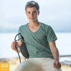 MONTEGO BAY 100% Organic Cotton V-Neck T-Shirt for Men & Women | Made in USA 18 T-Shirts MONTEGO BAY 100% Organic Cotton V-neck T-shirt (Made In USA)