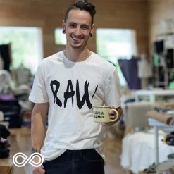 T-Shirts PUREVALLEY 100% Organic Prima Cotton T-Shirt (Unisex) - RAW