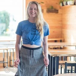 PUREVALLEY 100% Organic Prima Cotton Unisex T-Shirt - Eco-Friendly & Comfortable 11 T-Shirts PUREVALLEY 100% Organic Prima Cotton T-Shirt (Unisex) - Changing The World