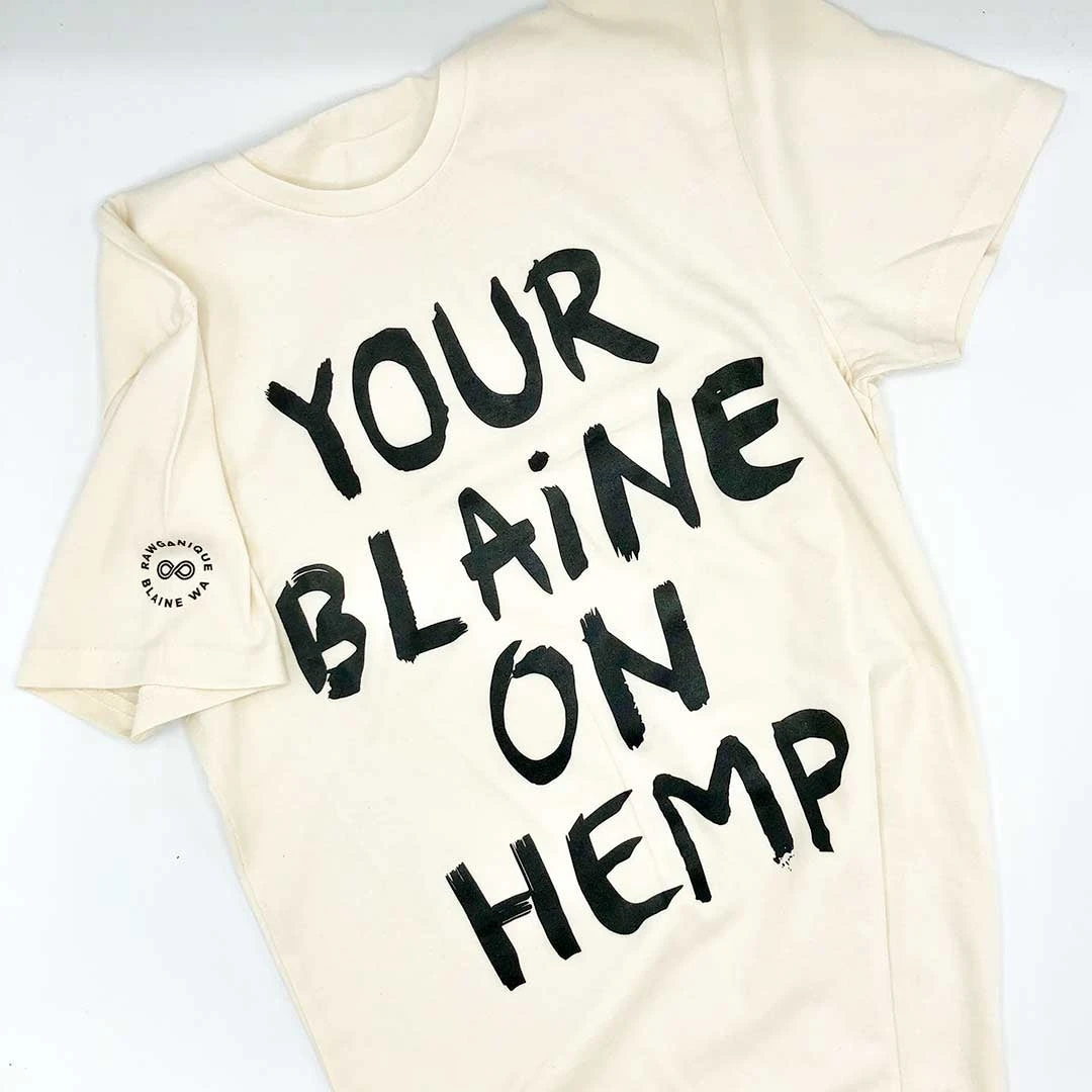 PUREVALLEY Organic Cotton T-Shirt - Blaine On Hemp | 100% Eco-Friendly Men's & Women's Tee 2 T-Shirts PUREVALLEY 100% Organic Cotton T-Shirt (EU) - Blaine On Hemp