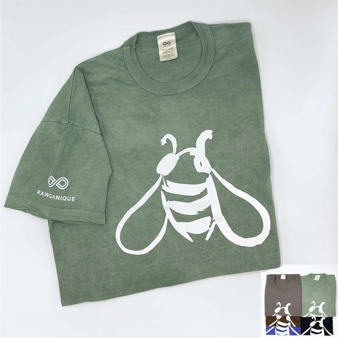 SONOMA Printed 100% Organic Cotton T-Shirt - Bee Design | Unisex Eco-Friendly Tee | Made in USA 8 T-Shirts Tops SONOMA Printed 100% Organic Cotton T-shirt (Unisex) (Made In USA) - Bee