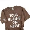 T-Shirts Unisex 100% Organic Cotton T-shirt (USA)(Your Blaine On Hemp)